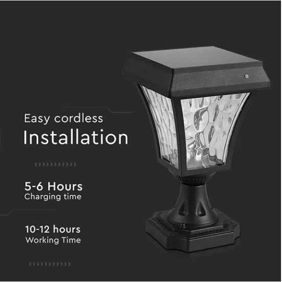 VT-983 Lampada solare lanterna LED da giardino 2W 110LM color change 3IN1 fissaggio a terra autoalimentato con pannello solare IP65 - SKU 2890-Leggi tutto