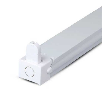 VT-16010 Plafoniera singola per tubi LED T8 da 60cm corpo in metallo bianco IP20 - sku 6052-Leggi tutto