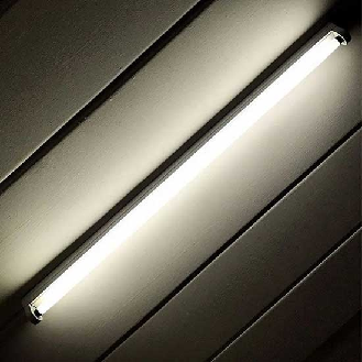 VT-16010 Plafoniera singola per tubi LED T8 da 60cm corpo in metallo bianco IP20 - sku 6052-Leggi tutto
