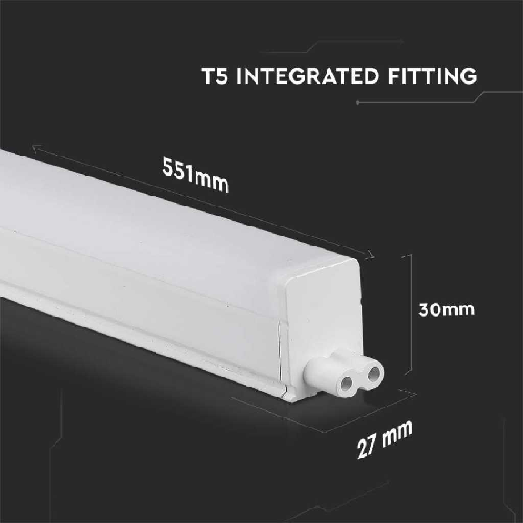 PRO VT-065 plafoniera lineare led raccordabile 7W tubo T5 60CM chip Samsung con switch on/off luce 3000k sku 21692-Leggi tutto