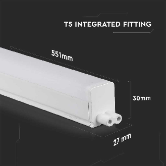PRO VT-065 plafoniera lineare led raccordabile 7W tubo T5 60CM chip Samsung con switch on/off luce 3000k sku 21692-Leggi tutto