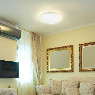 VT-8424 Plafoniera led 24W circolare bianca interruttore cambia colore 3in1 CCT rotonda cover opaca satinata IP20 - sku 217607-Leggi tutto