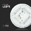 VT-8424 Plafoniera led 24W circolare bianca interruttore cambia colore 3in1 CCT rotonda cover opaca satinata IP20 - sku 217607