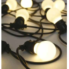 VT-71020 catenaria luminosa led 10mt con 20 lampadine mini globo 0.5W 3000K raccordabile presa shuko IP44 - sku 217439
