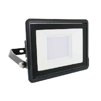 VT-138 faro led 30W chip samsung SMD bianco naturale 4000K slim alluminio nero box derivazione IP65 - SKU 20311-Lire la description
