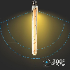 VT-2005 Lampadina Tubolare LED filamento Vintage Ambrato cilindrica 5W Е27 T30 2200K sku 217142