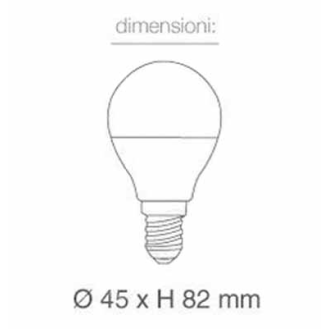 VT-1880N Lampadina LED SMD 4,5W E14 Mini globo P45 Bianco naturale 4000K - SKU 2142511-Leggi tutto