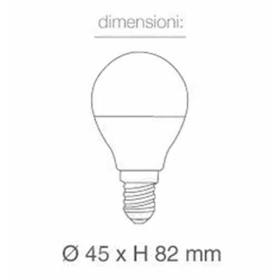 VT-1880N Lampadina LED SMD 4,5W E14 Mini globo P45 Bianco naturale 4000K - SKU 2142511-Leggi tutto