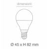 VT-1880N Lampadina LED SMD 4,5W E14 Mini globo P45 Bianco naturale 4000K - SKU 2142511