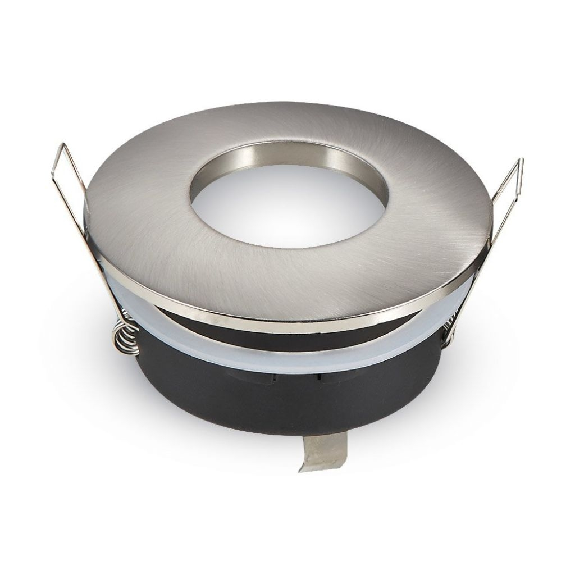 VT -787rd Boarding LED LED encastré étanche IP54 Nickel rond Satin Satinato GU10 GU5.3 SKU 3614-Leer más