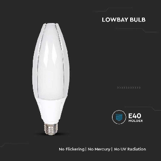 PRO VT-260 Lampadina led chip samsung 60W E40 olive lamp bianco naturale 4000K - SKU 21187-Leggi tutto