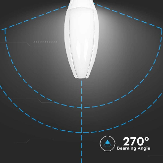 PRO VT-260 Lampadina led chip samsung 60W E40 olive lamp bianco naturale 4000K - SKU 21187-Leggi tutto