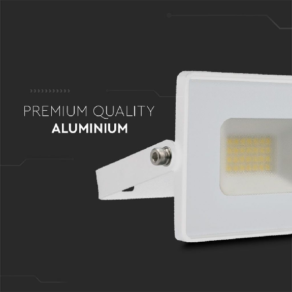 VT-4021 Faro led smd 20W bianco naturale 4000K E-Series ultra slim corpo bianco1620lm IP65 - sku 215950-Leggi tutto