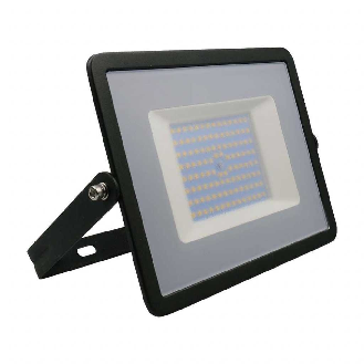 VT-40101 Faro led smd 100W proiettore corpo nero - luce bianco freddo 6500K E-Series ultra slim IP65 - sku 215966-Leggi tutto