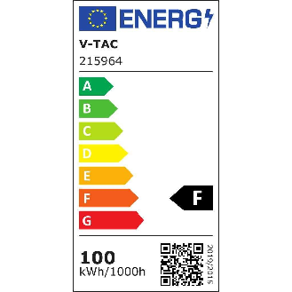 VT-40101 Faro led smd 100W proiettore corpo nero - luce bianco freddo 6500K E-Series ultra slim IP65 - sku 215966-Leggi tutto