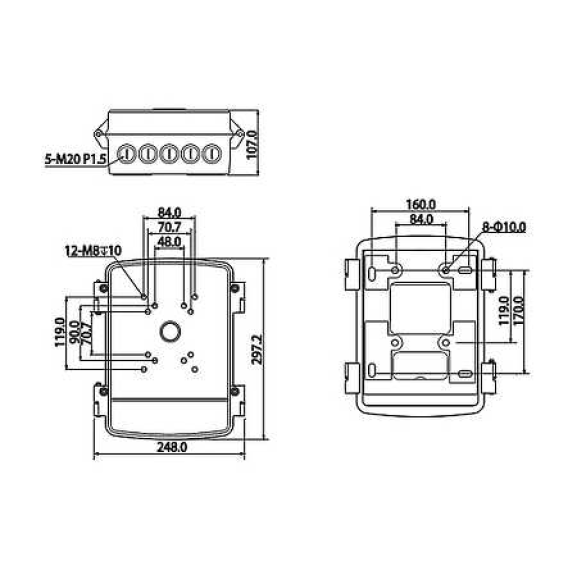 Scatola elettrica IP67 per Speed Dome Scatola elettrica IP67 per Speed Dome-Leggi tutto