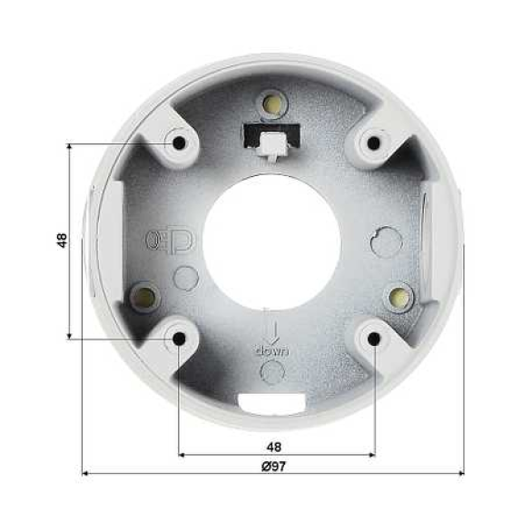 Supporto a soffitto per telera PFA13A-E  Ø97mm-Leggi tutto