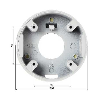 Supporto a soffitto per telera PFA13A-E  Ø97mm-Leggi tutto
