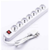 Multipresa ciabatta 7 posti bipasso/schuko presa tedesca 10/16A cavo 1,5mt interruttore luminoso - sku 8714