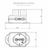 Multipresa TRIAX 3G1 standard italiano S17 1P40+2P17/11 BI cavo 1,5m  42105