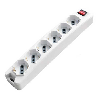 Multipresa ciabatta 6 posti bipasso/schuko presa tedesca 10/16A cavo 1,5mt interruttore luminoso - sku 8713