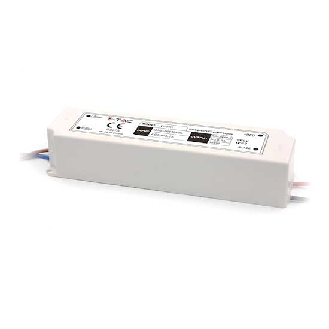 VT-22155 Alimentatore slim led 150W 12V 12.5A waterproof IP67 in plastica cavi a saldare  - SKU 3250-Leggi tutto