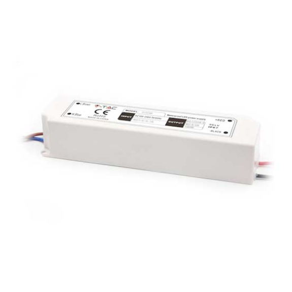Alimentatore / Driver SLIM LED 150W 12V 12,5A  Waterproof IP67 in plastica VT-22153 - SKU 3248-Leggi tutto