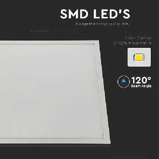 VT-6340-N Kit 6pz pannelli led smd 40W 60x60 da incasso con driver alta luminosità 120LM/W luce bianco naturale 4000K - SKU 216671-Leggi tutto