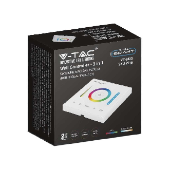 SMART Controller dimmer touch wireless da parete per Strip LED 3in1+RGB+CCT SKU 2915-Leggi tutto