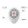 DS-PKFE-5 Telecomando wireless 868MHz bidirezionale 5 pulsanti Rolling code bianco per sistemi AxHub