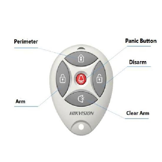 DS-PKFE-5 Telecomando wireless 868MHz bidirezionale 5 pulsanti Rolling code bianco per sistemi AxHub-Leggi tutto
