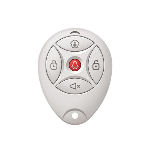 DS-PKFE-5 Telecomando wireless 868MHz bidirezionale 5 pulsanti Rolling code bianco per sistemi AxHub-Leggi tutto