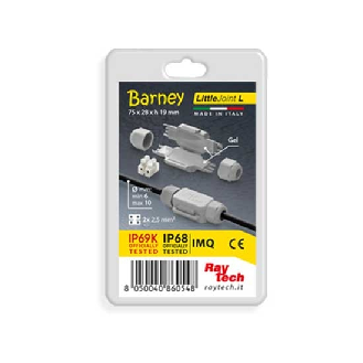 Giunto preriempito in gel IP68/IP69K completo di connettore blister 1pcs  Little Joint L Barney-Leggi tutto