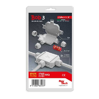 Giunto preriempito in gel IP68/IP69K completo di connettore blister 1pcs  Little Joint X BOB3-Lire la description
