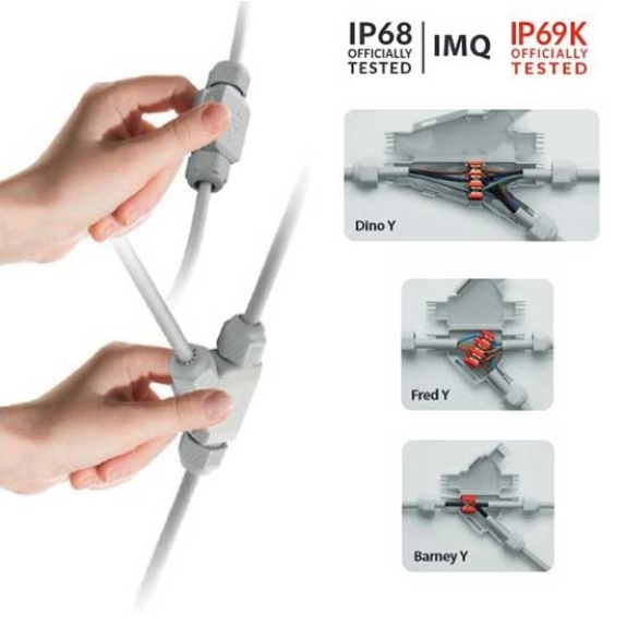 Giunto preriempito in gel IP68/IP69K completo di connettore blister 1pcs  Little Joint Y Fred-Y-Leggi tutto
