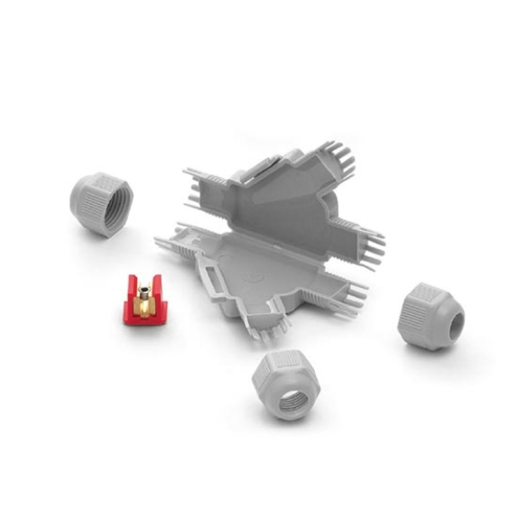 Lecture dans le gel IP68 / IP69k complet avec Blistr 1PCS Petit Connecteur de connecteur Barney-y Joint Y Barney-Beschreibung lesen