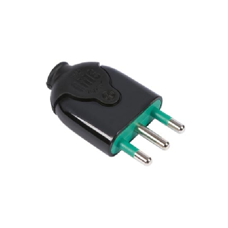 Spina S17 smontabile italiana 2P+T 16A mod. BICO' corpo nero  80021-Leggi tutto
