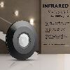 VT-8027 Sensore di movimento PIR infrarosso SLIM colore nero a plafone IP20 da soffitto 360° sku  5087