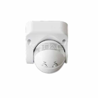 Sensore di movimento infrarossi crepuscolare a parete 180° Mod. VT-8003 - SKU  4967 - Bianco-Leggi tutto