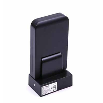 VT-8083 Sensore di movimento a infrarossi IR + crepuscolare nero regolabile funzione manual override IP65 - sku 15011-Lire la description