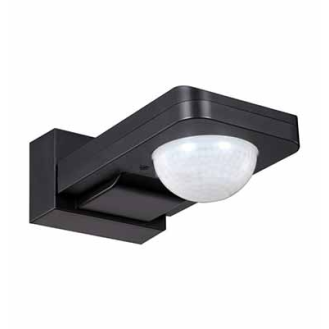 VT-8083 Sensore di movimento a infrarossi IR + crepuscolare nero regolabile funzione manual override IP65 - sku 15011-Lire la description