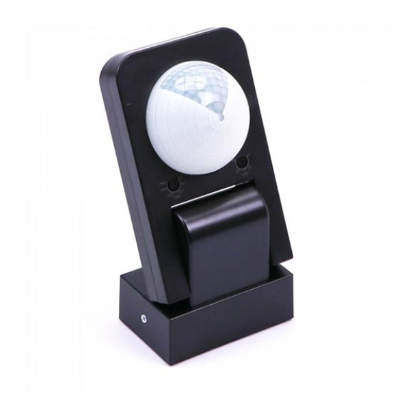 VT -8083 Capteur de mouvement infrarouge IR + Crepuscular Black Réglable Manuel Override IP65 - Fonction SKU 15011-Lire la description