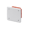 Cassetta di derivazione da incasso muro 92x92x45 con coperchio e viti IP40  FG10208