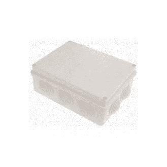 Scatola stagna di derivazione rettangolare con coperchio con viti in metallo 150x110x70mm con 10 passacavi IP55 - FG13405-Leggi tutto