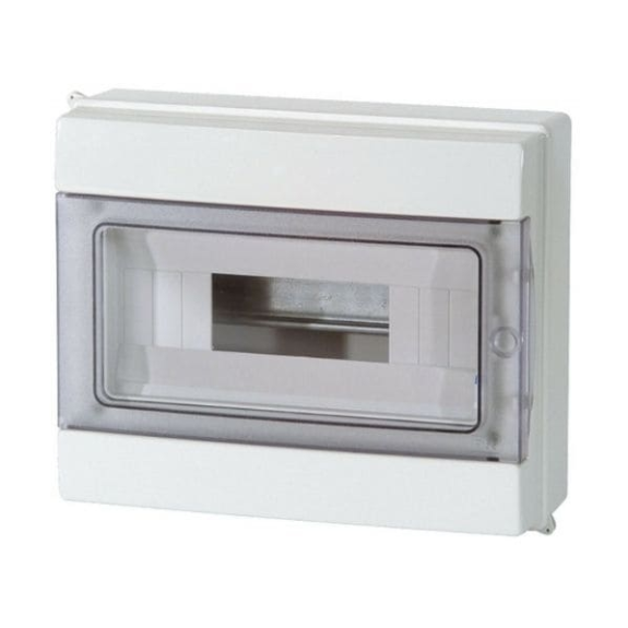 Centralino da parete stagno 12  moduli con portello azzurrato 290x240x105mm IP65  - FG14512-Leggi tutto