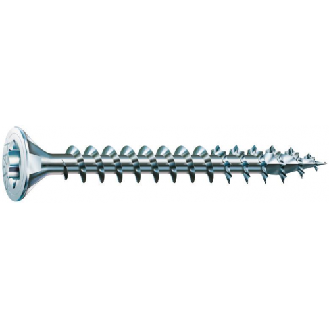 Vis à bois aggloméré tête fraisée empreinte Torx entièrement filetée revêtement WIROX 45x25mm boîte de 1000p-Lire la description