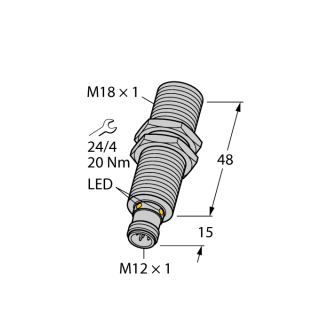 Sensore ad ultrasuoni RU100U-M18M-AP8X2-H1151-Leggi tutto