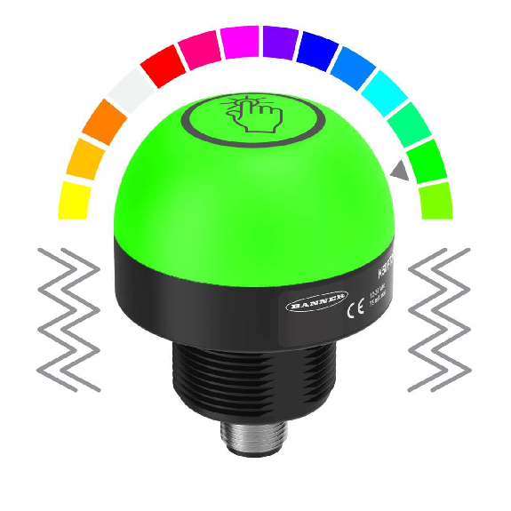 Éclairage et lumières du signal: K50PTVKQ K50 Pro Touch with I-Link Series: Capteur tactile RVB avec rétroaction de vibration-Beschreibung lesen