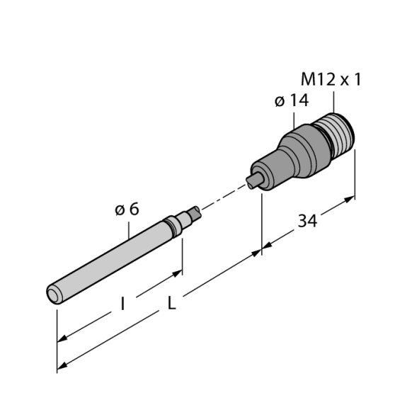 Sensore - temperatura: TP-306A-CF-H1141-L1000 Rilevazione temperatura-Leggi tutto