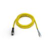 Safety: QDE-5100D Cordset A-Code M12 Single Ended